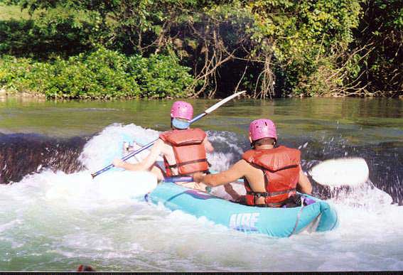 Kayaking Chiquibul River