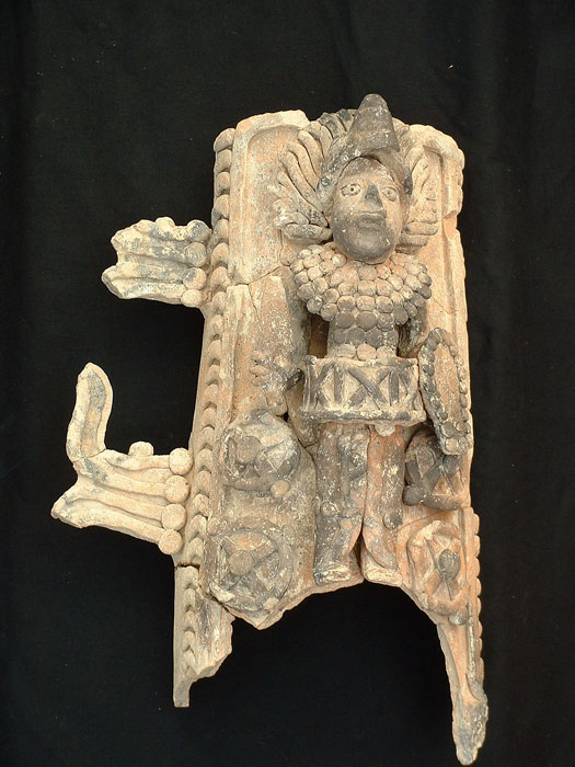La Joyanca Incense Burner decorations - Maya Archaeology Site La Joyanca