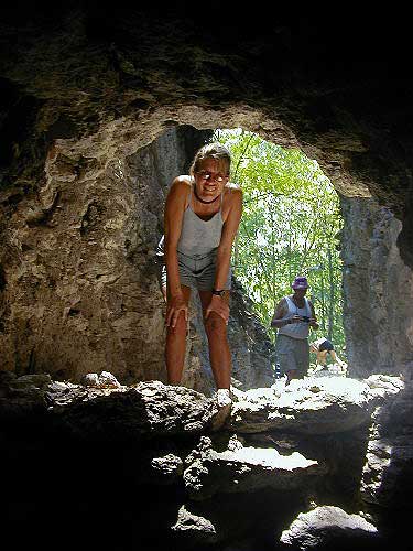 Entrance to Looters Tunnel  where San Bartolo Mural is housed - Maya Expeditions