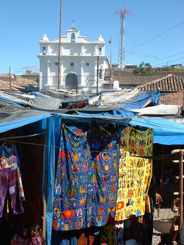 Chichicastenango Market in front of Church Santo Tomas - Maya Expeditions