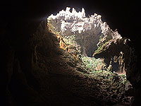 Candelaria Cave Serpent entrance to underworld Xibalba - Maya Expeditions