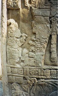 Stelea at El  Duende Captive under king with Dwarf (el duende)