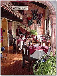 Hotel El Antaño Restaurant, Antigua, Guatemala, Maya Expeditions