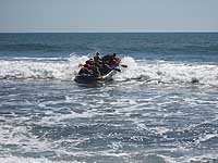 Ocean Raft on the Pacific Coast of Guatemala