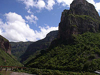 View of Temoris Curve - Copper Canyon Adventures trip - Maya Expeditions