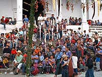 Church steps at Santiago Atitlan - Easter - Semana Santa - Ceremonies - Maya Expeditions