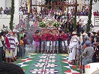 Santiago Atitlan - Ritual procession of Jesus during Easter Procession - Semana Santa - Ceremonies - Maya Expeditions