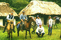Jungle horseback Riding into Dos Pilas - photo by Willy Alejos - Maya Expeditions